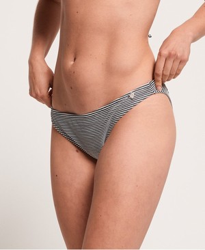 Superdry Marie Fixed Tri Bikini Női Fürdőruha Fekete/Csíkok | CUQBI0135